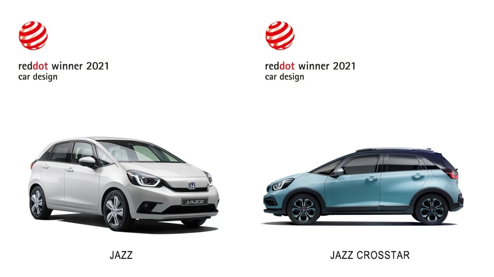 HONDA WINS RED DOT AWARDS 2021 FOR NEW JAZZ E:HEV, JAZZ CROSSTAR E:HEV AND FORZA 750